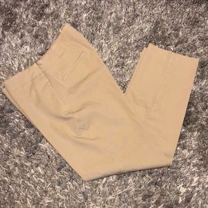 Talbots Heritage women’s flat front Khaki pants size12